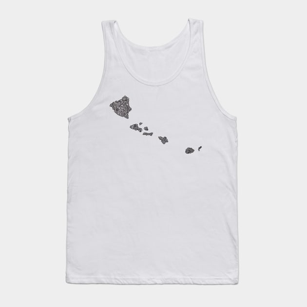 Hawaii map Tank Top by Naoswestvillage